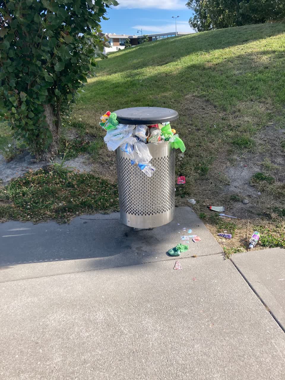 The photograph attached to this rubbish/recycling report