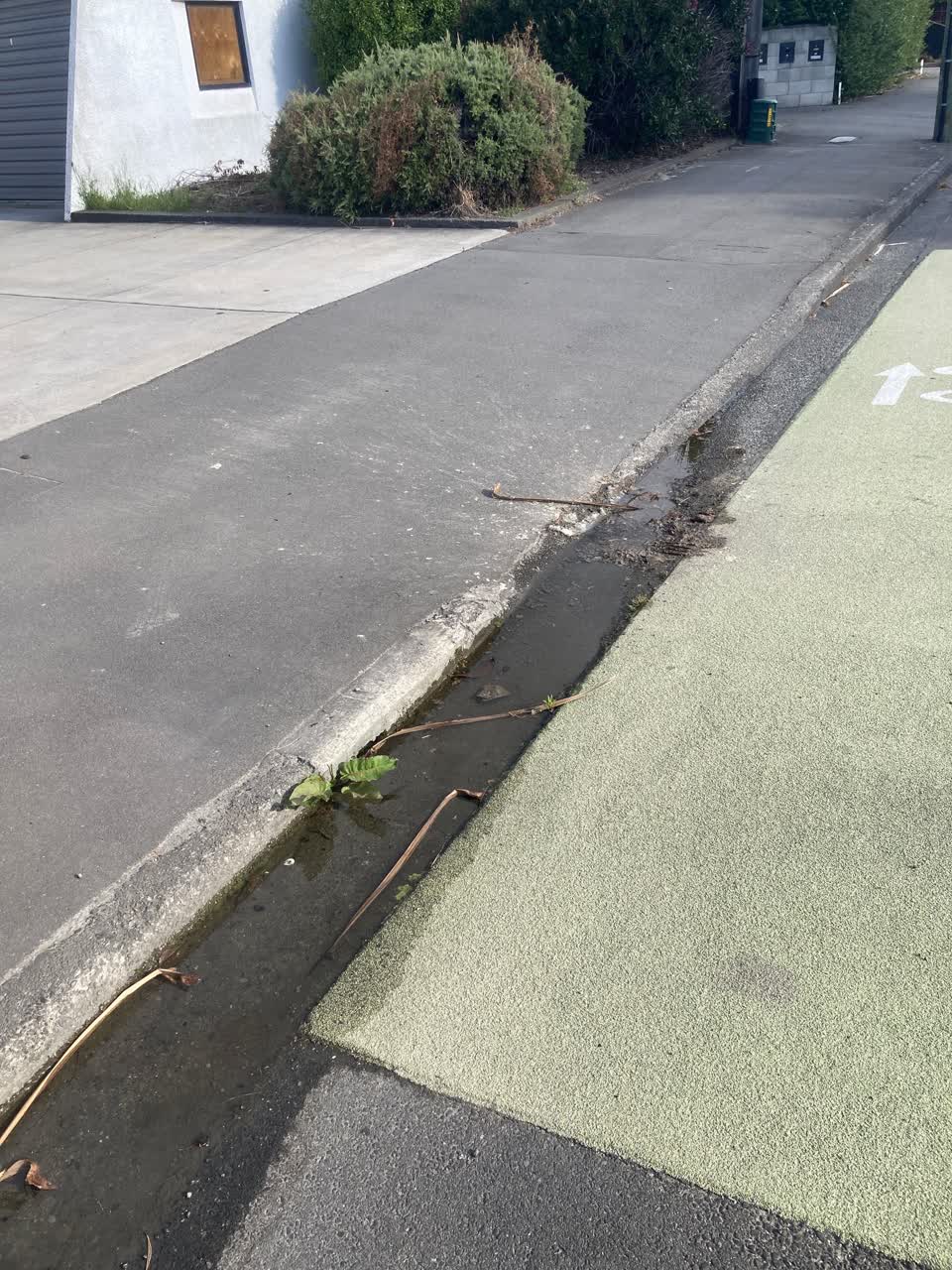 The photograph attached to this water leak report