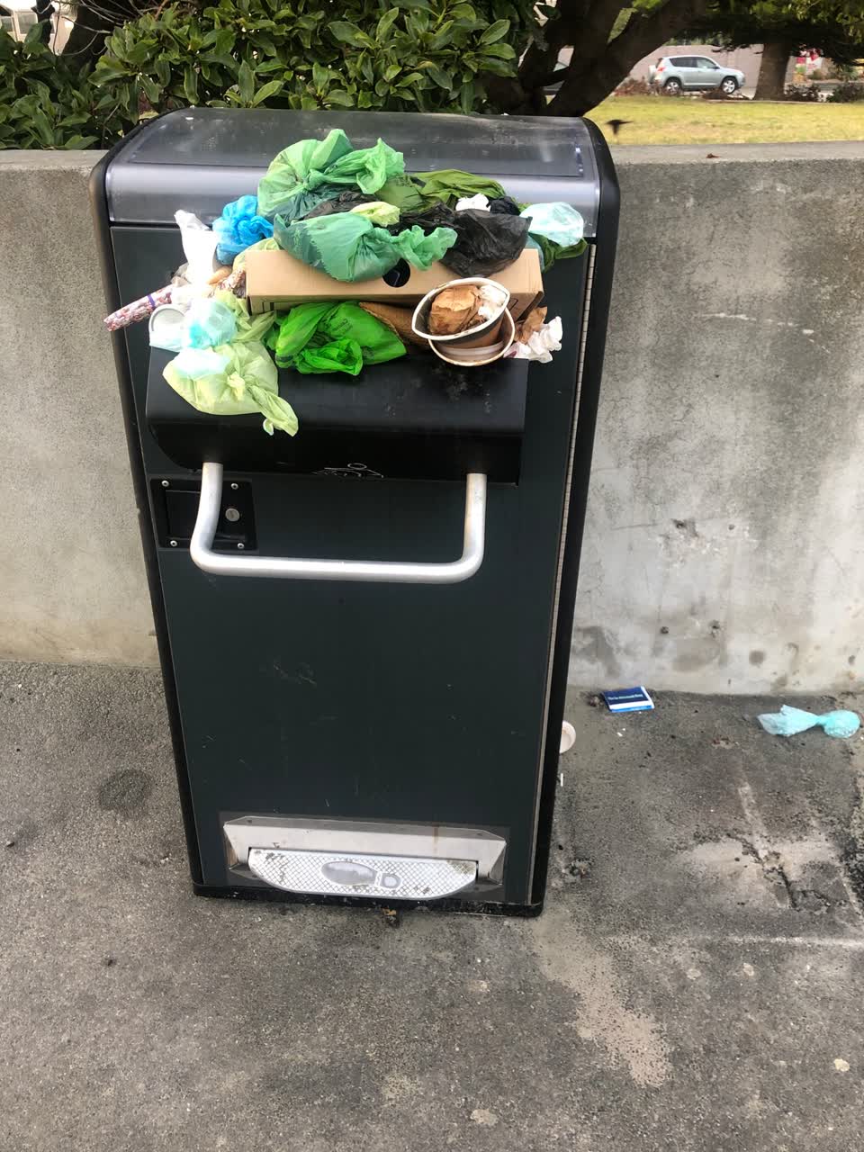 The photograph attached to this rubbish/recycling report