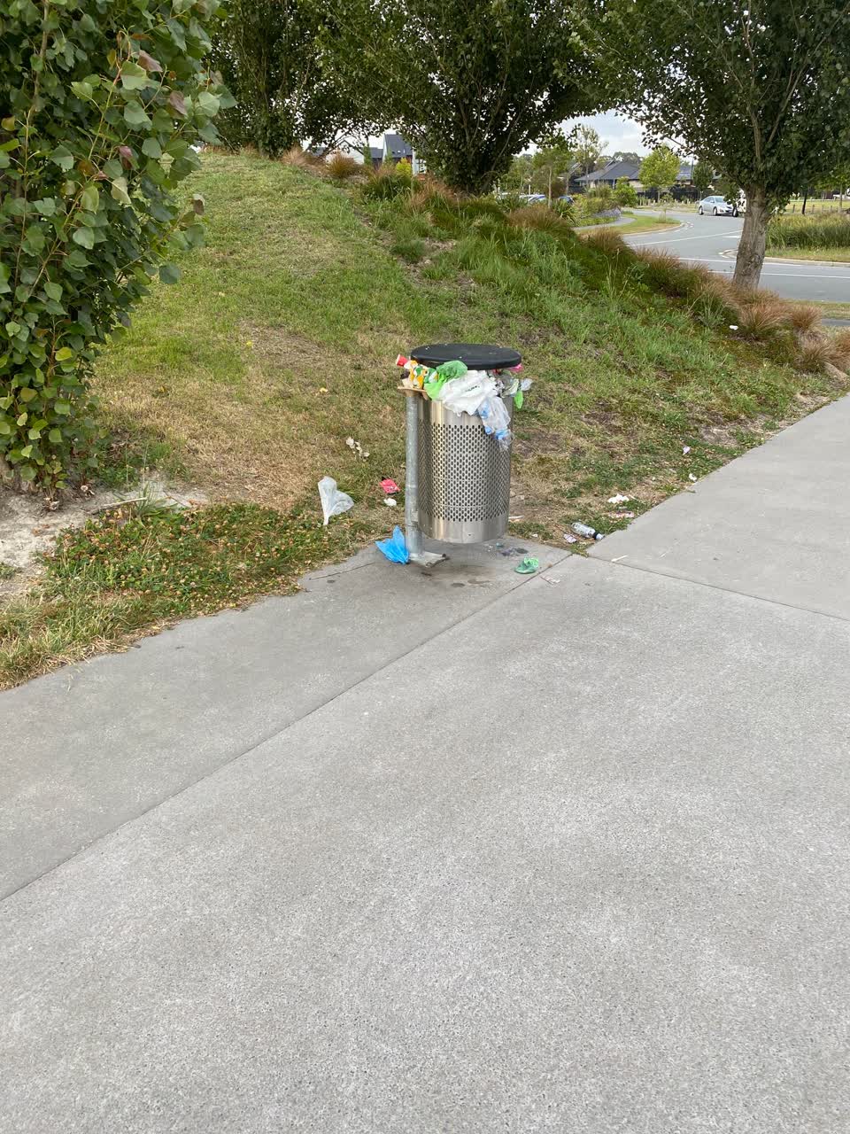 The photograph attached to this rubbish/recycling report