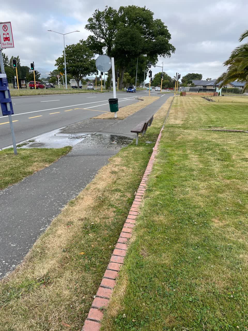 The photograph attached to this water leak report