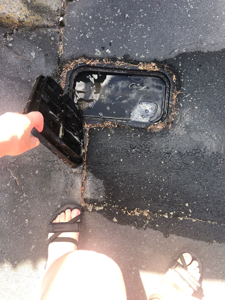 The photograph attached to this roading/streets report