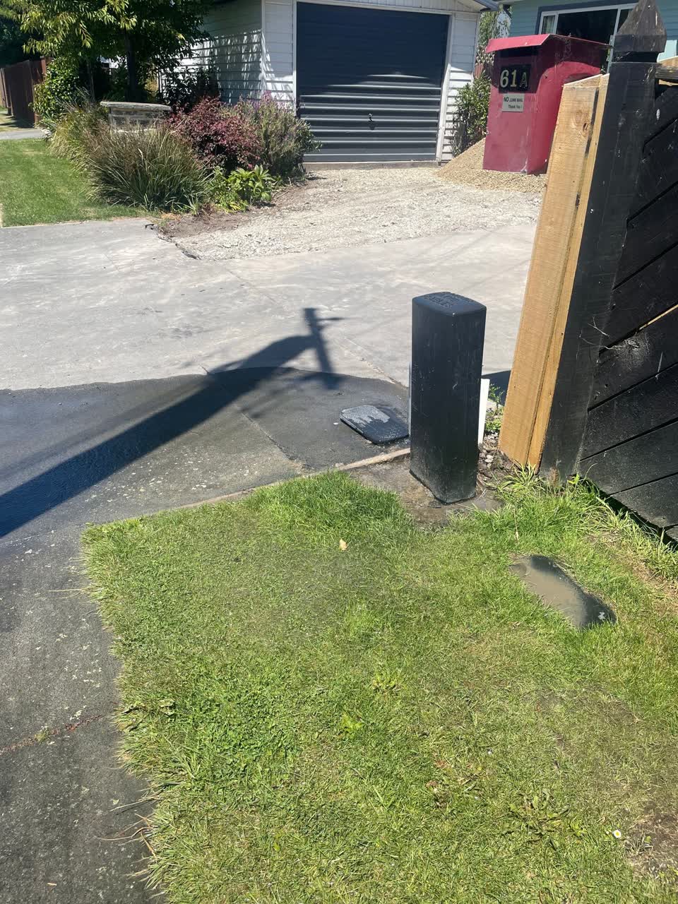 The photograph attached to this water leak report