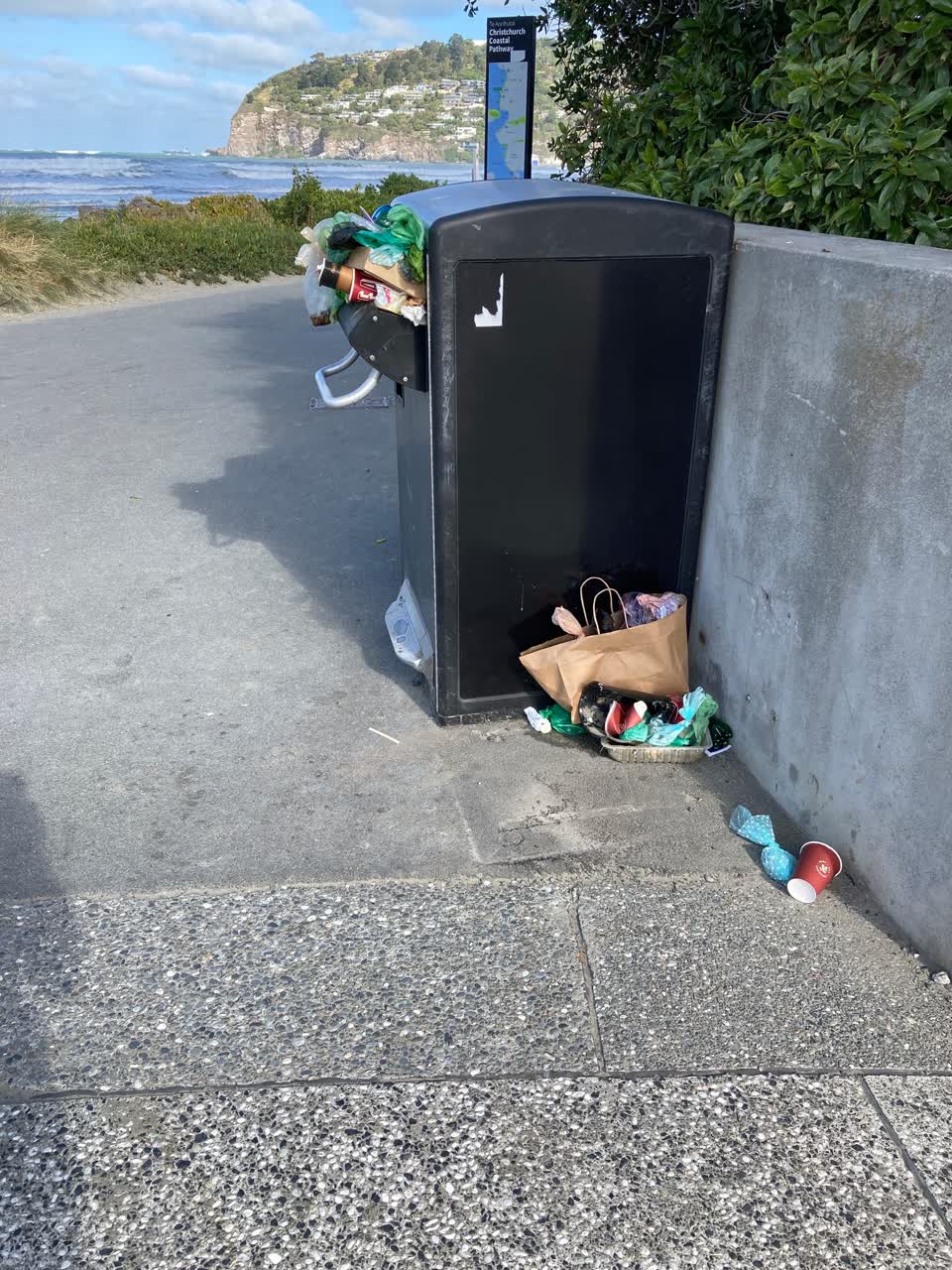 The photograph attached to this rubbish/recycling report