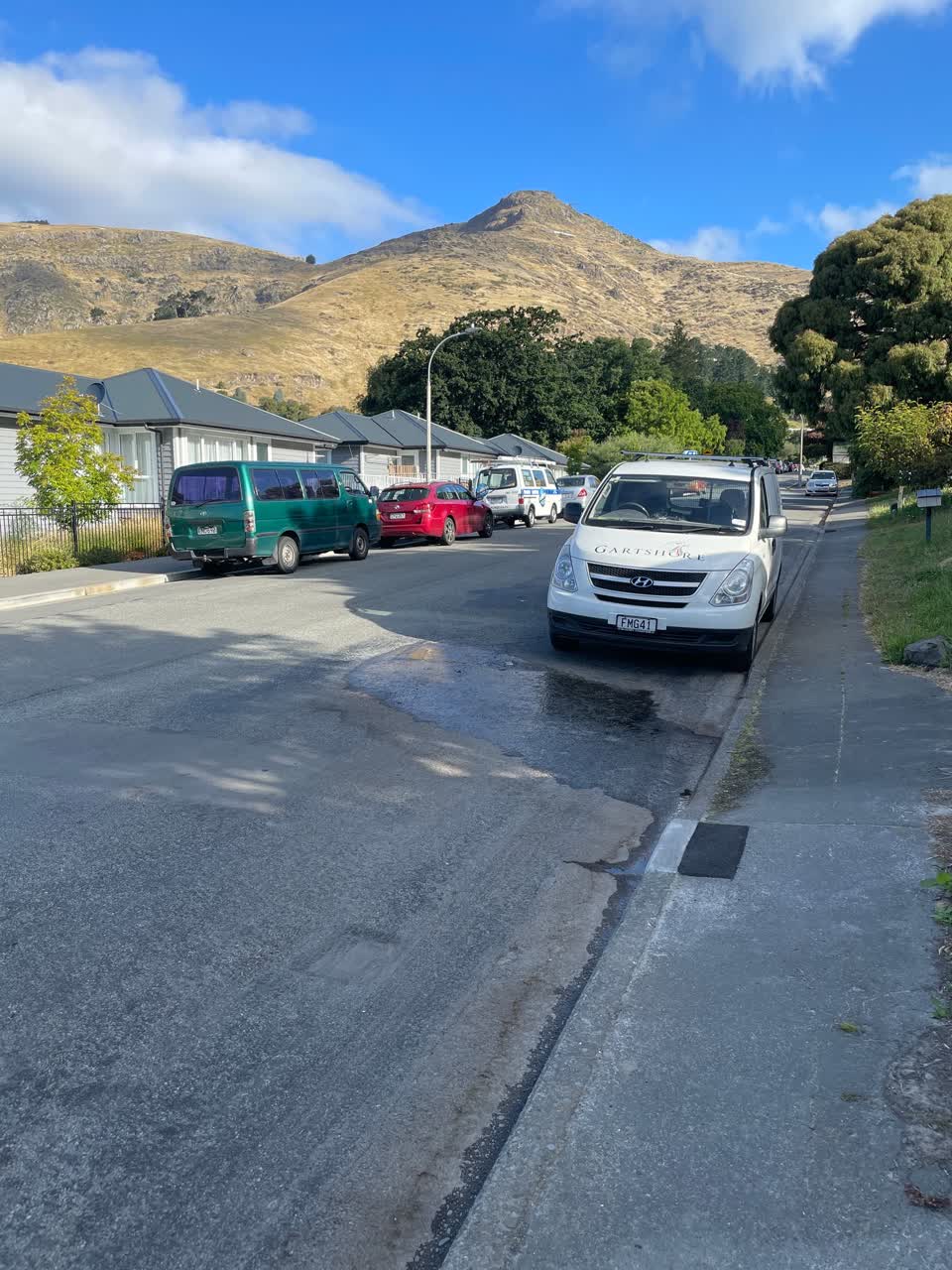 The photograph attached to this water leak report