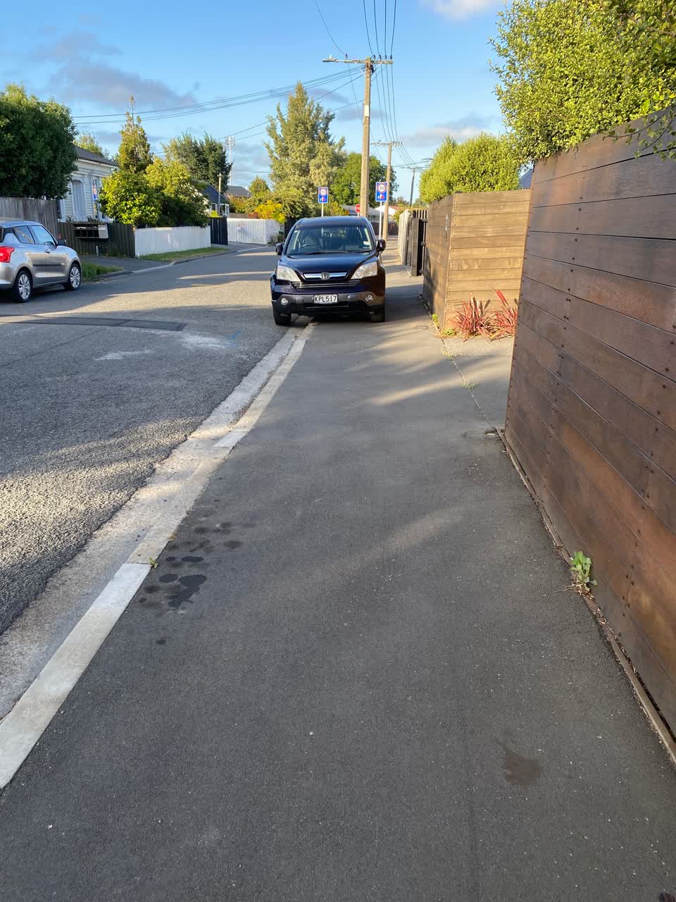 The photograph attached to this roading/streets report