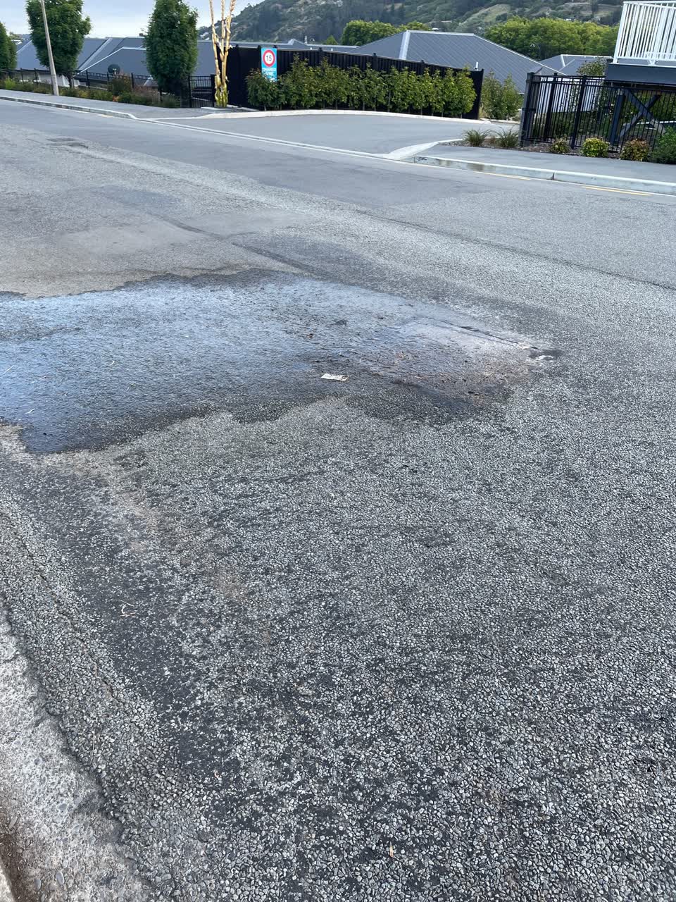 The photograph attached to this water leak report