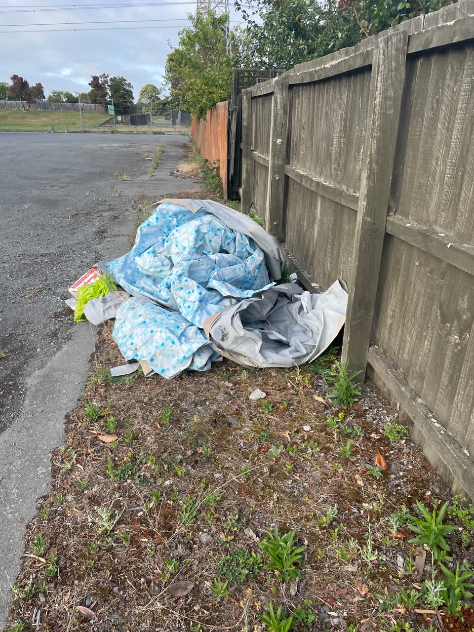 The photograph attached to this rubbish/recycling report