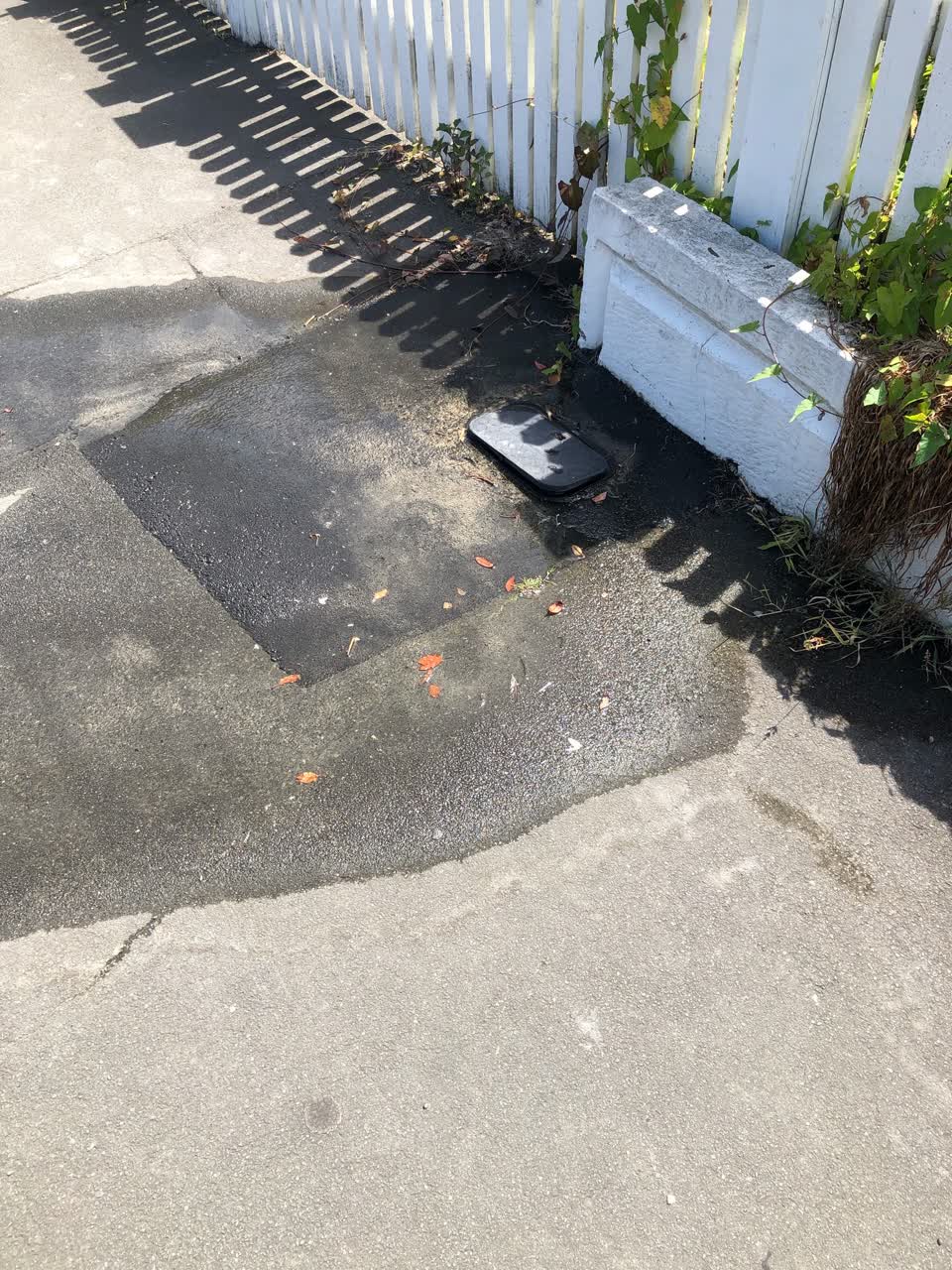 The photograph attached to this water leak report