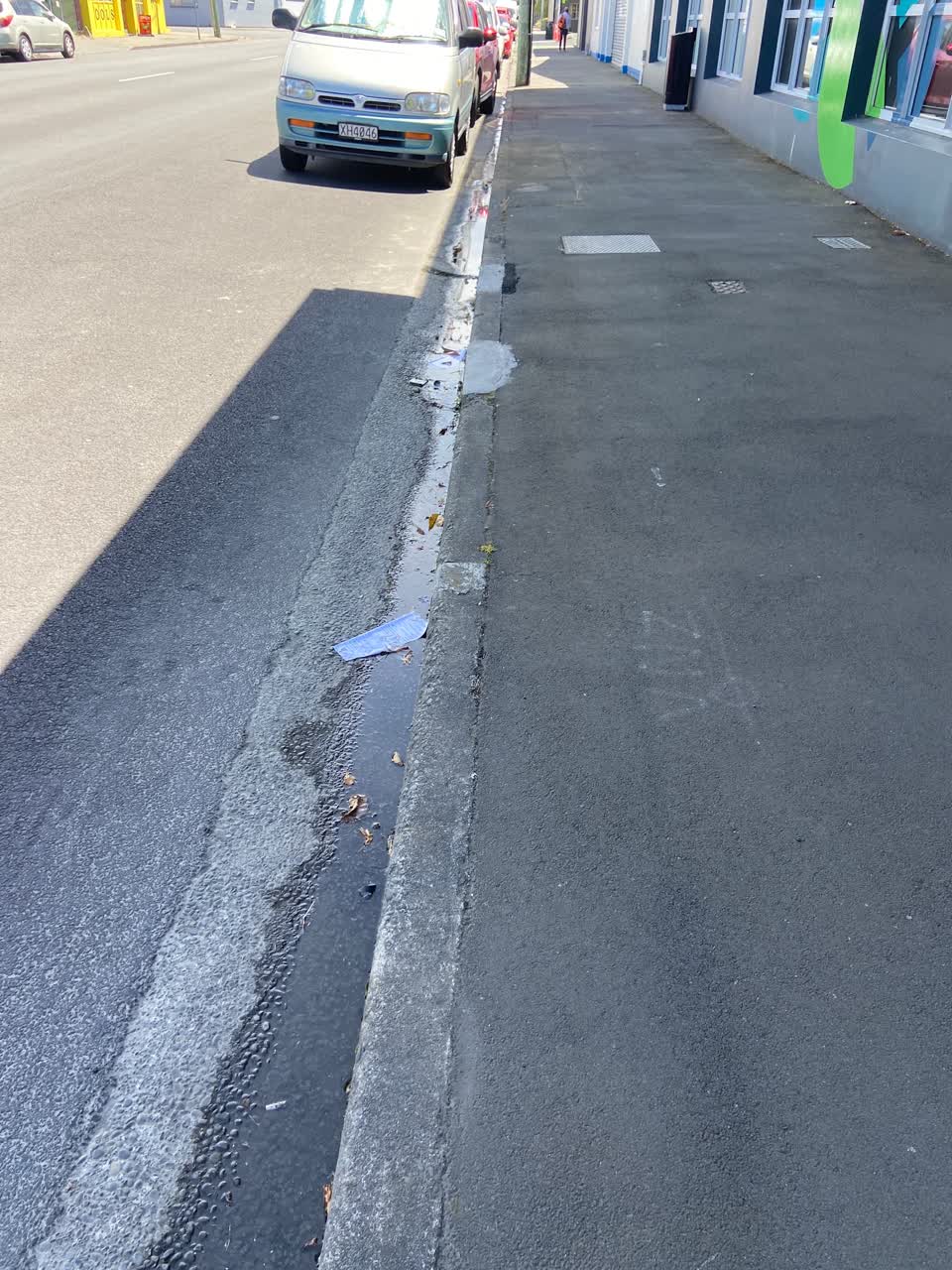 The photograph attached to this water leak report