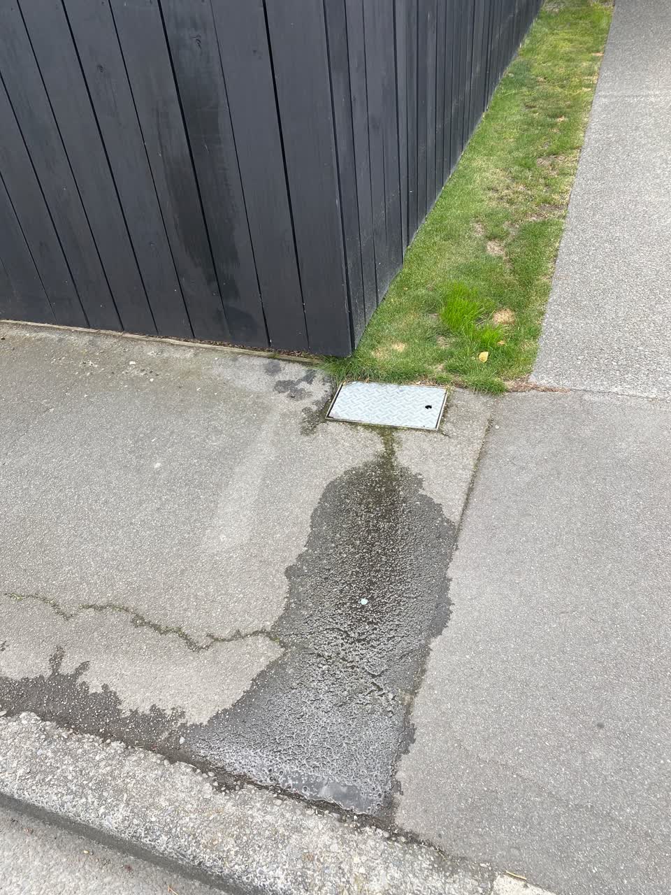 The photograph attached to this water leak report