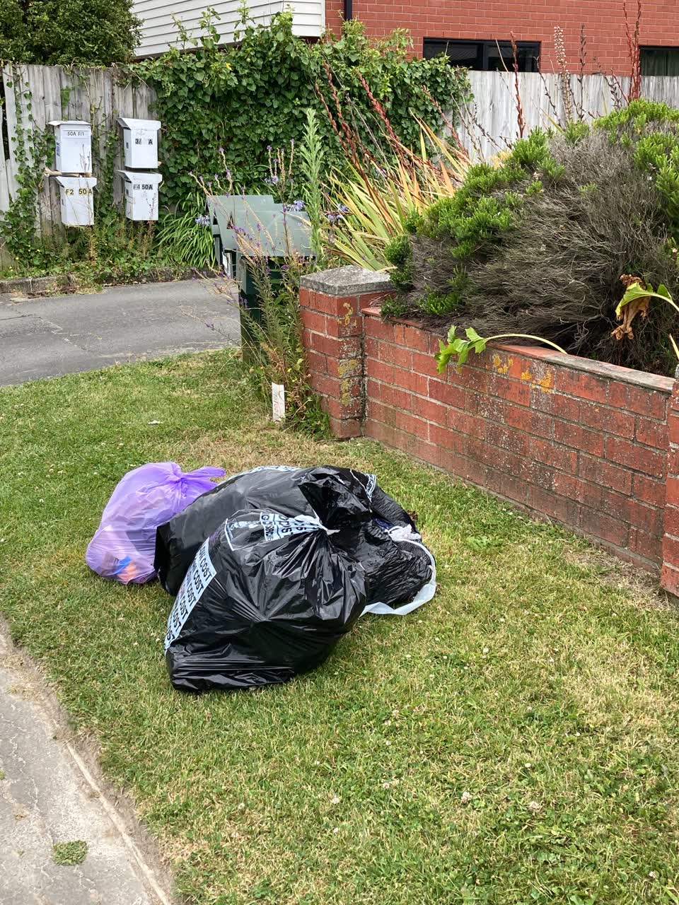 The photograph attached to this rubbish/recycling report