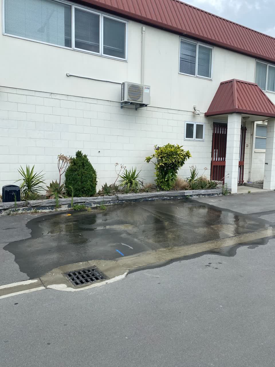 The photograph attached to this flooding report