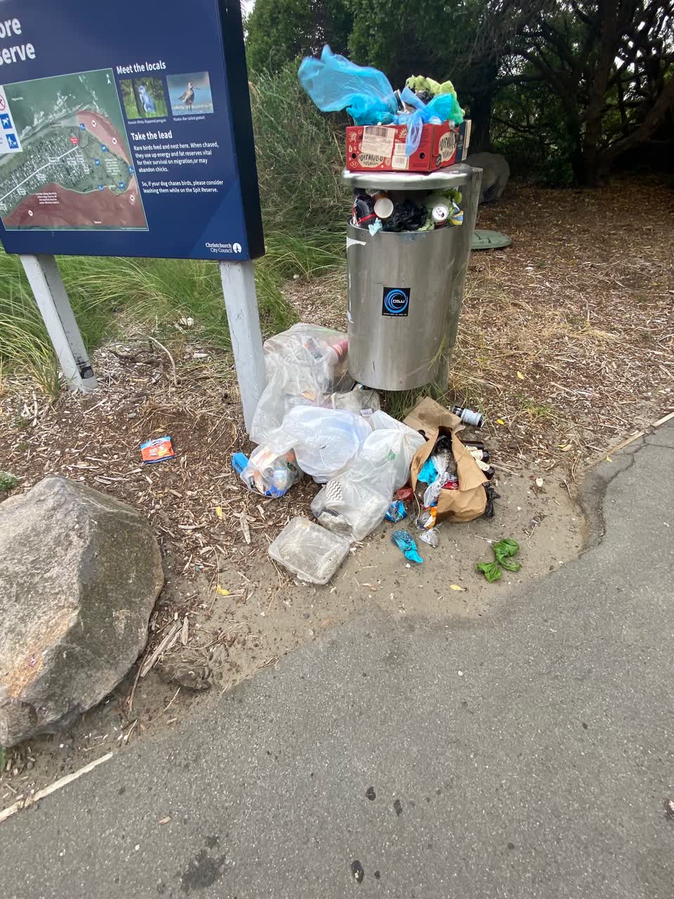 The photograph attached to this rubbish/recycling report