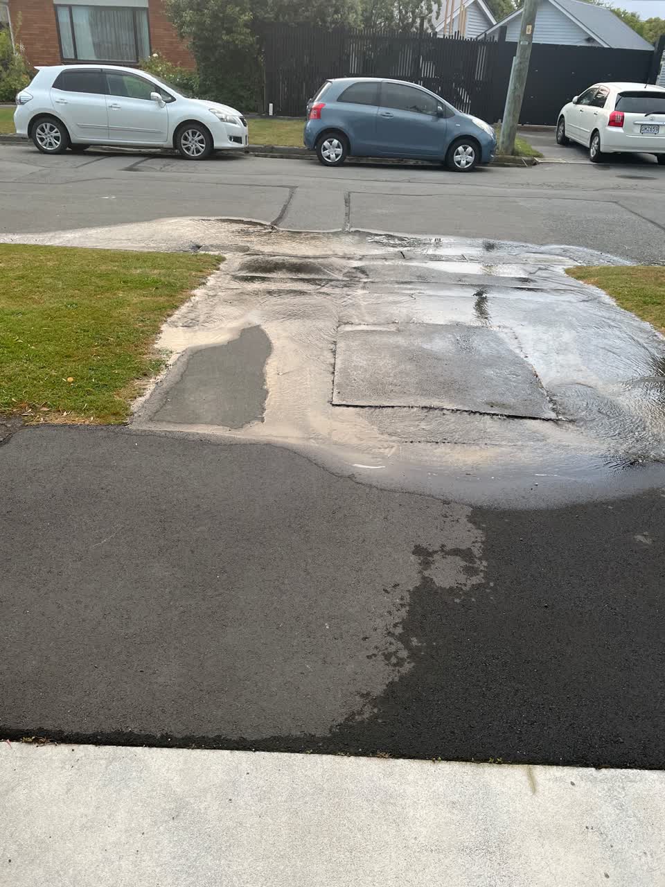 The photograph attached to this water leak report