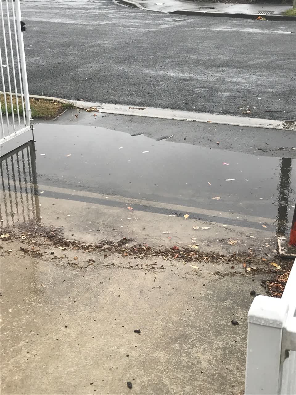 The photograph attached to this flooding report