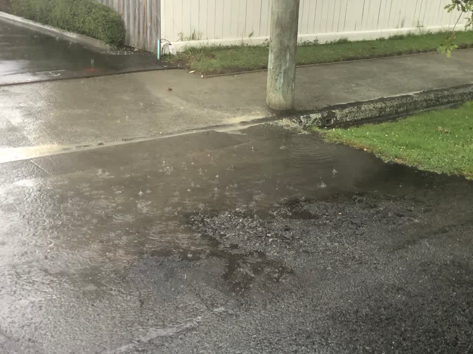 The photograph attached to this roading/streets report