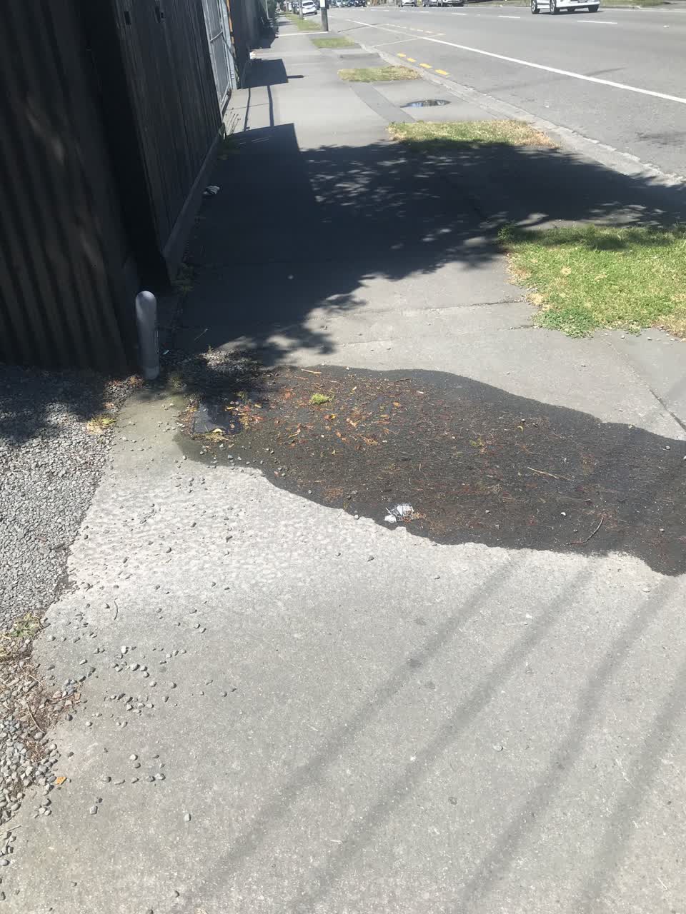 The photograph attached to this water leak report