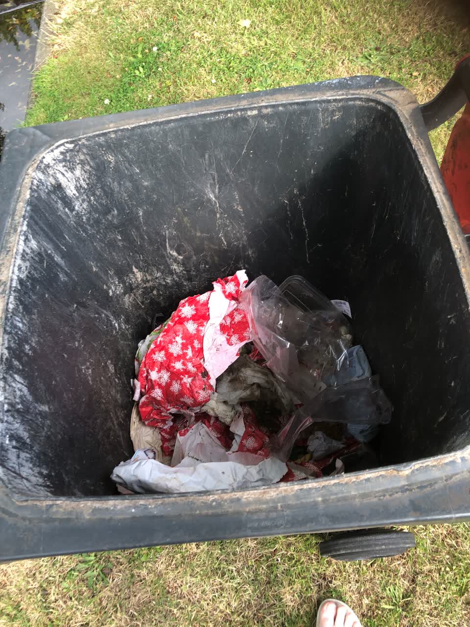 The photograph attached to this rubbish/recycling report