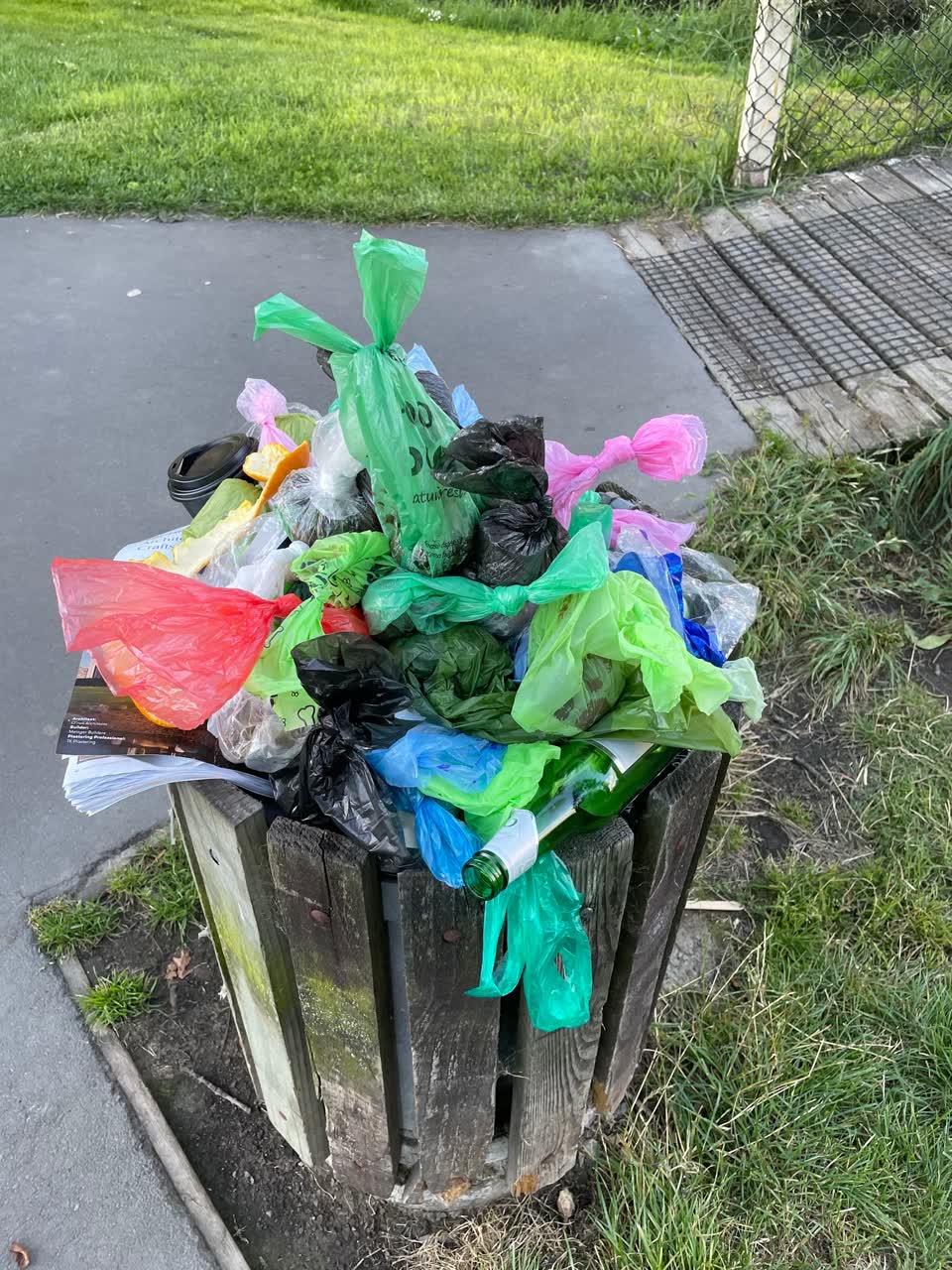 The photograph attached to this parks report