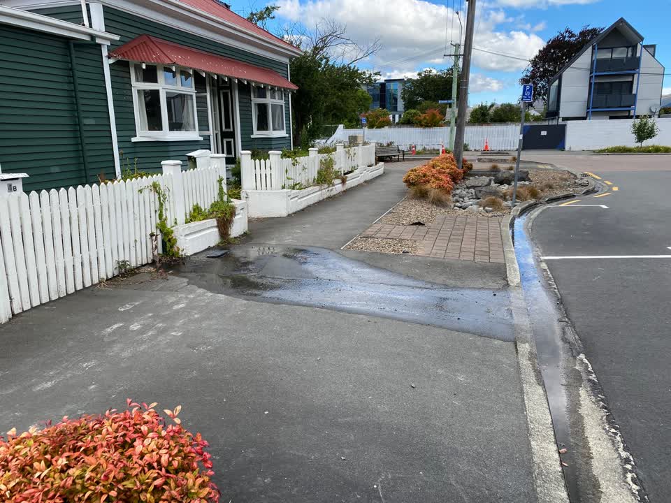 The photograph attached to this water leak report