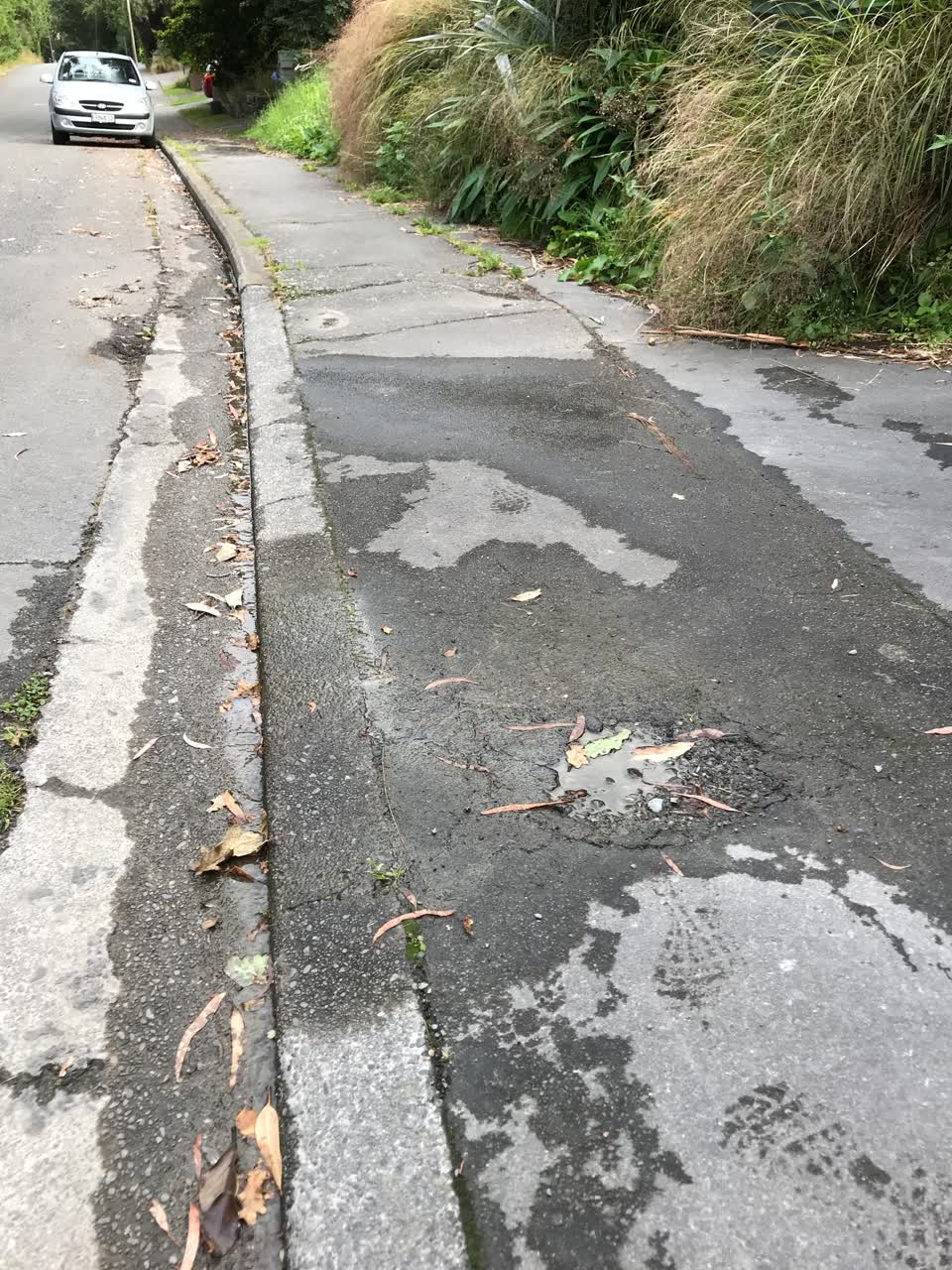 The photograph attached to this water leak report