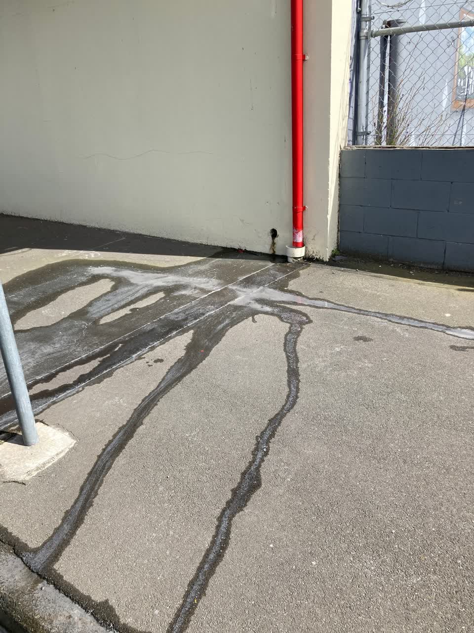 The photograph attached to this wastewater/stormwater report