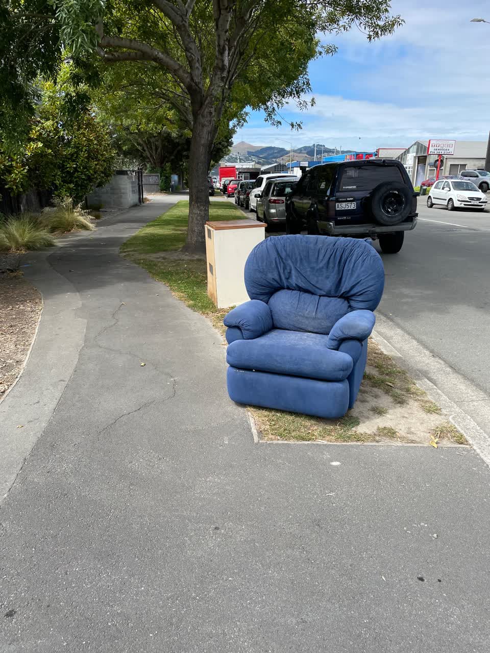 The photograph attached to this rubbish/recycling report