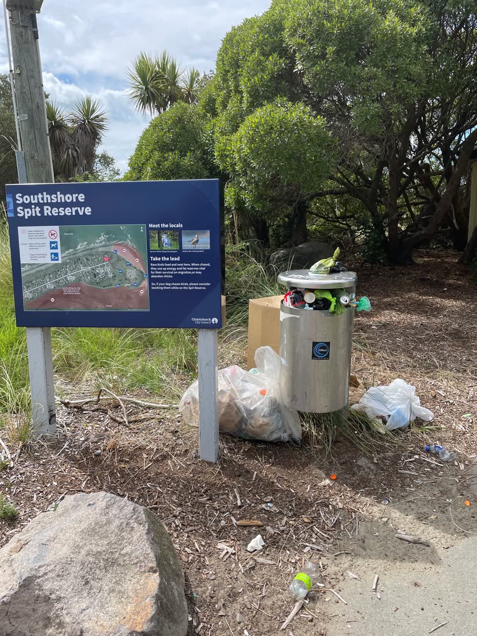 The photograph attached to this rubbish/recycling report