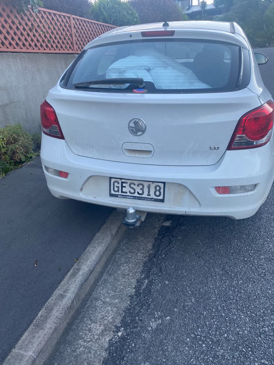 The photograph attached to this roading/streets report