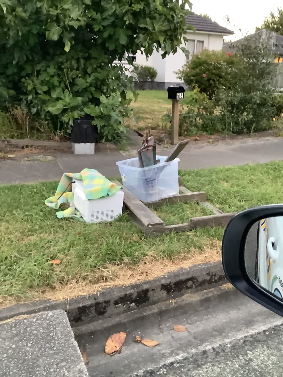 The photograph attached to this rubbish/recycling report