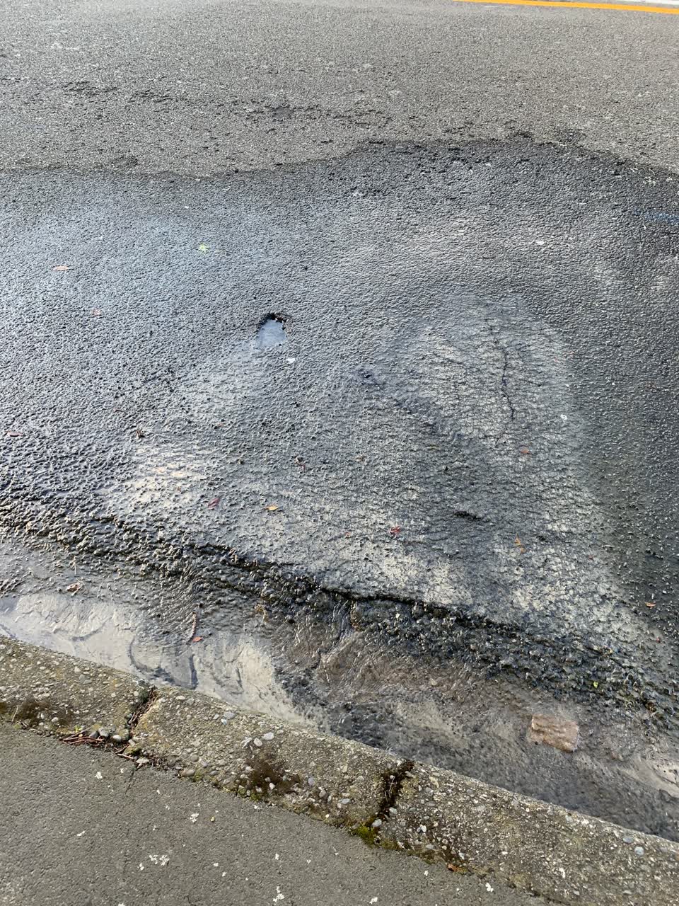 The photograph attached to this water leak report