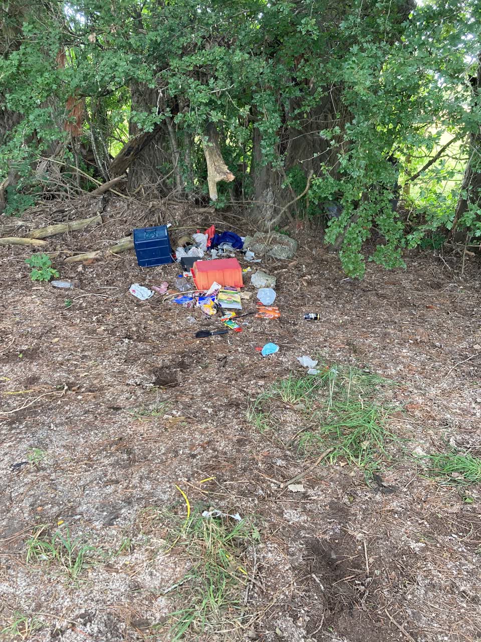 The photograph attached to this rubbish/recycling report