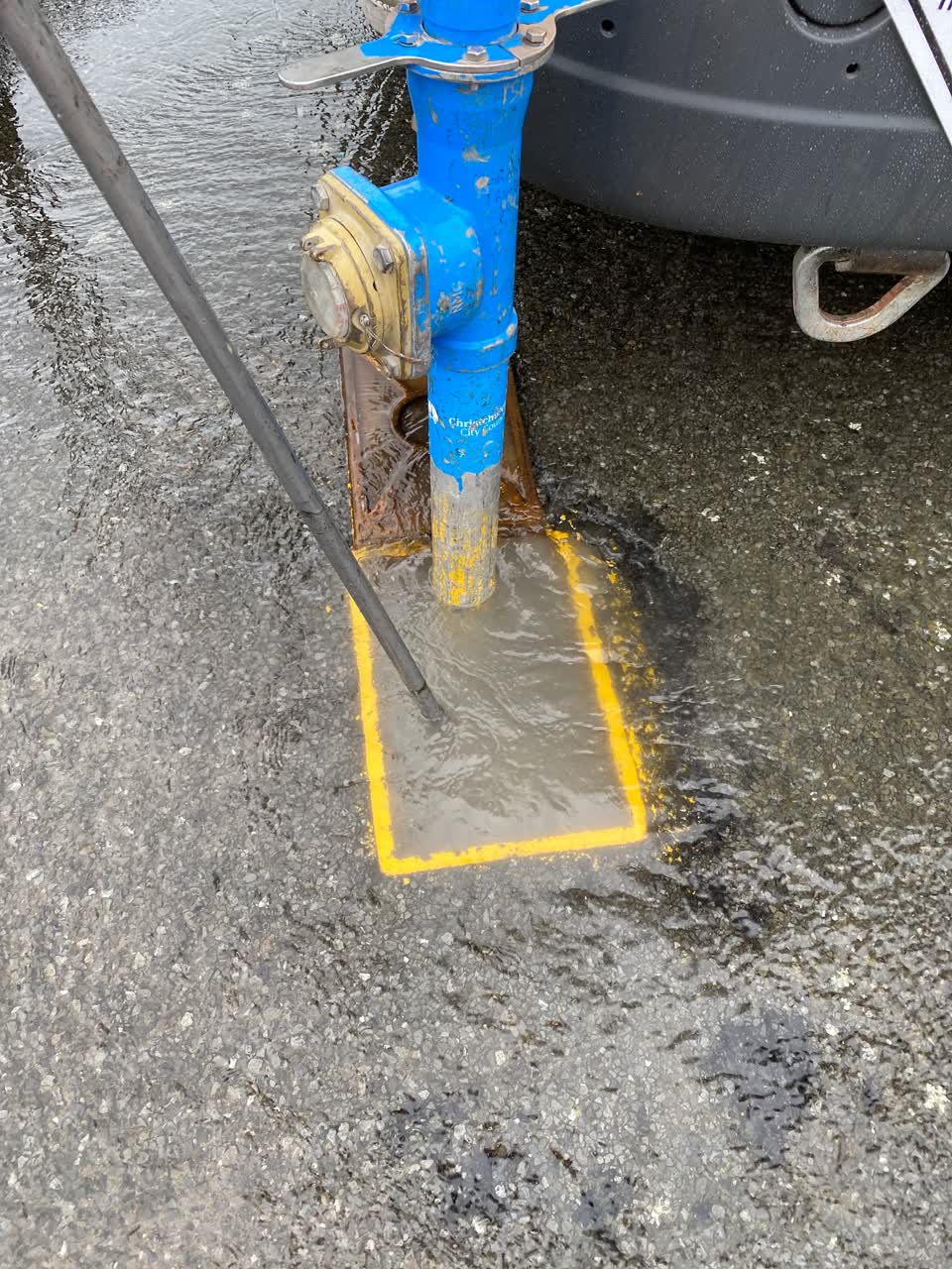 The photograph attached to this water leak report