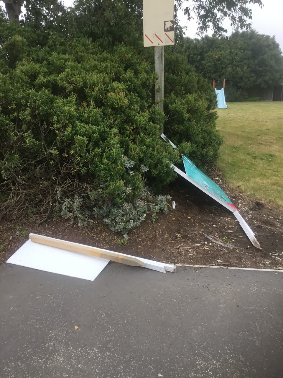 The photograph attached to this parks report