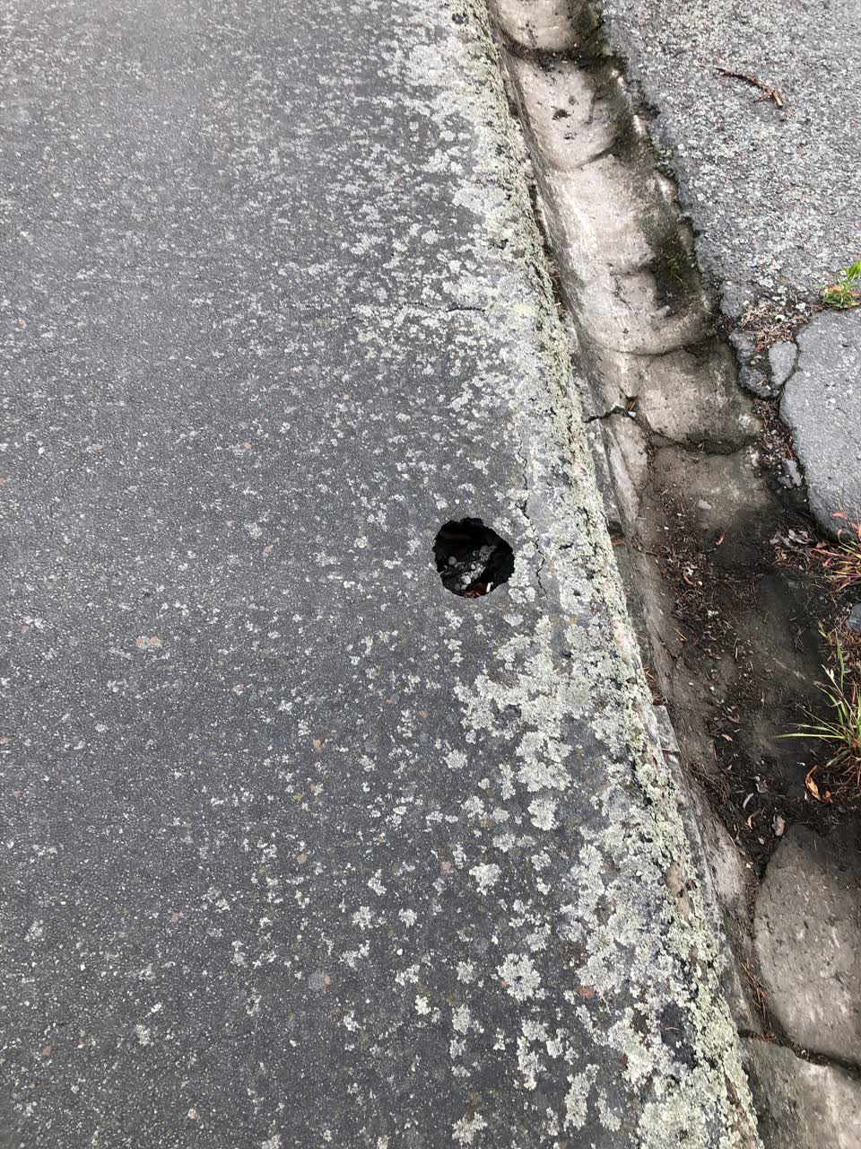 The photograph attached to this roading/streets report