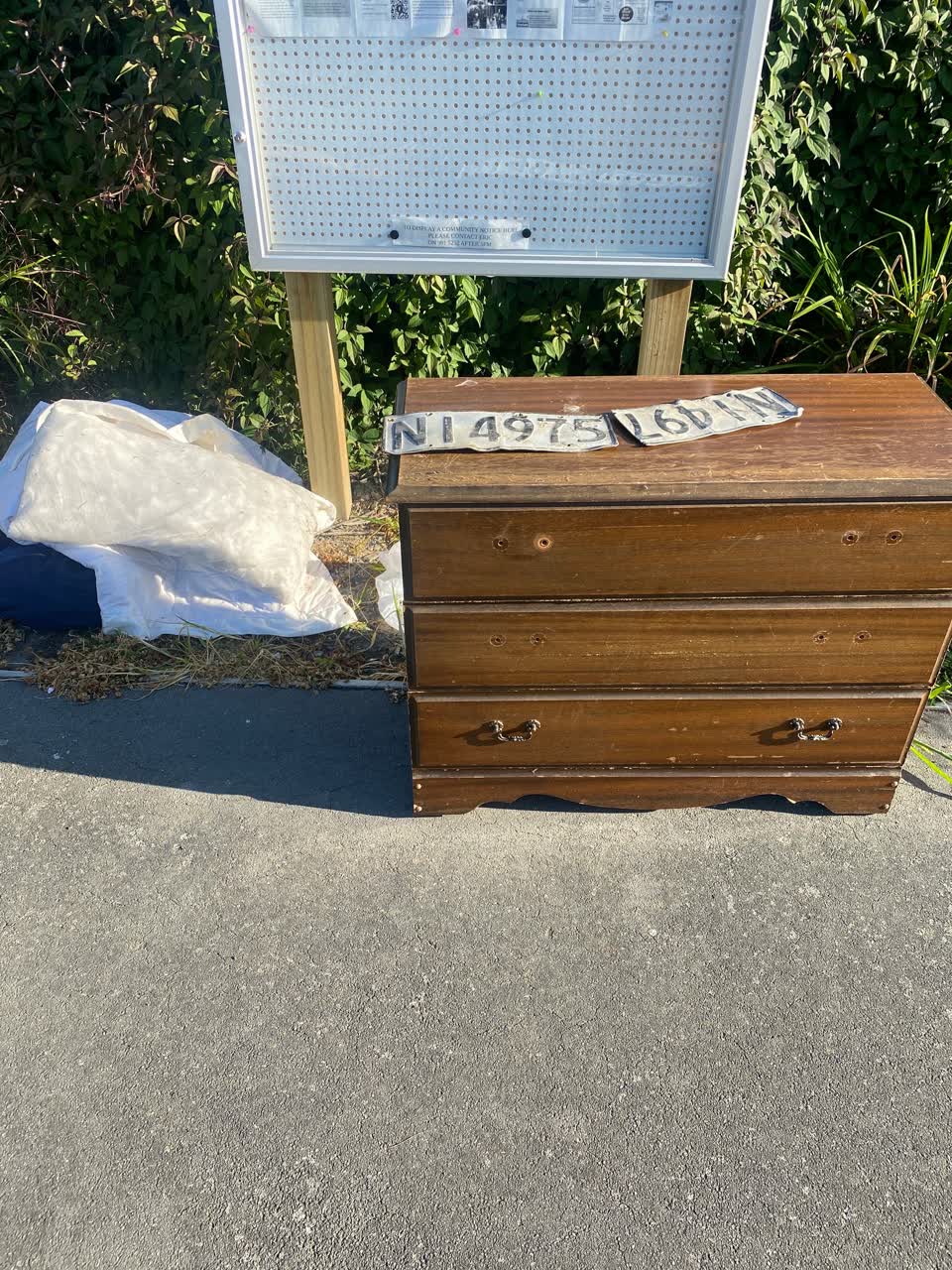 The photograph attached to this rubbish/recycling report