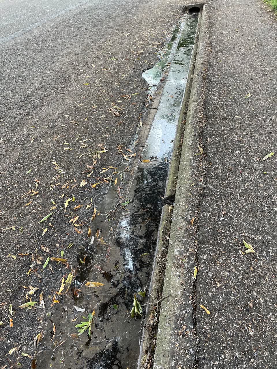 The photograph attached to this wastewater/stormwater report