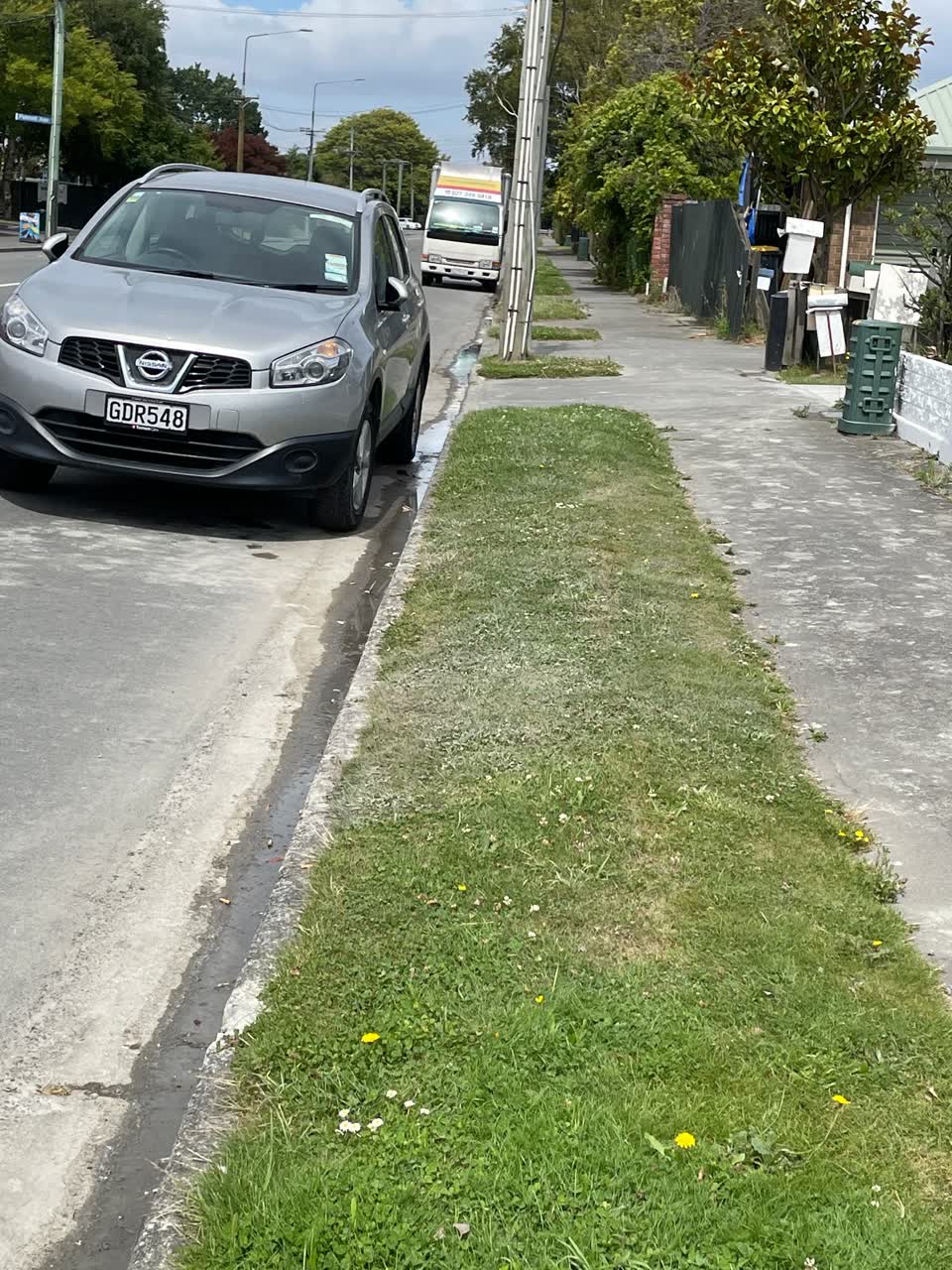 The photograph attached to this water leak report