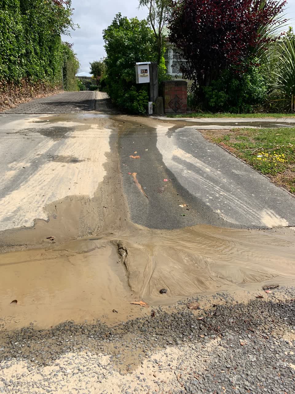 The photograph attached to this water leak report