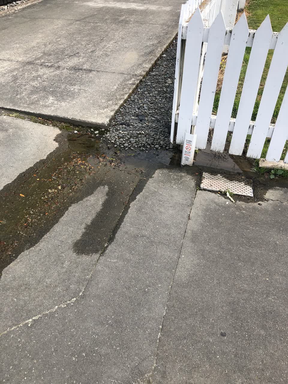 The photograph attached to this flooding report