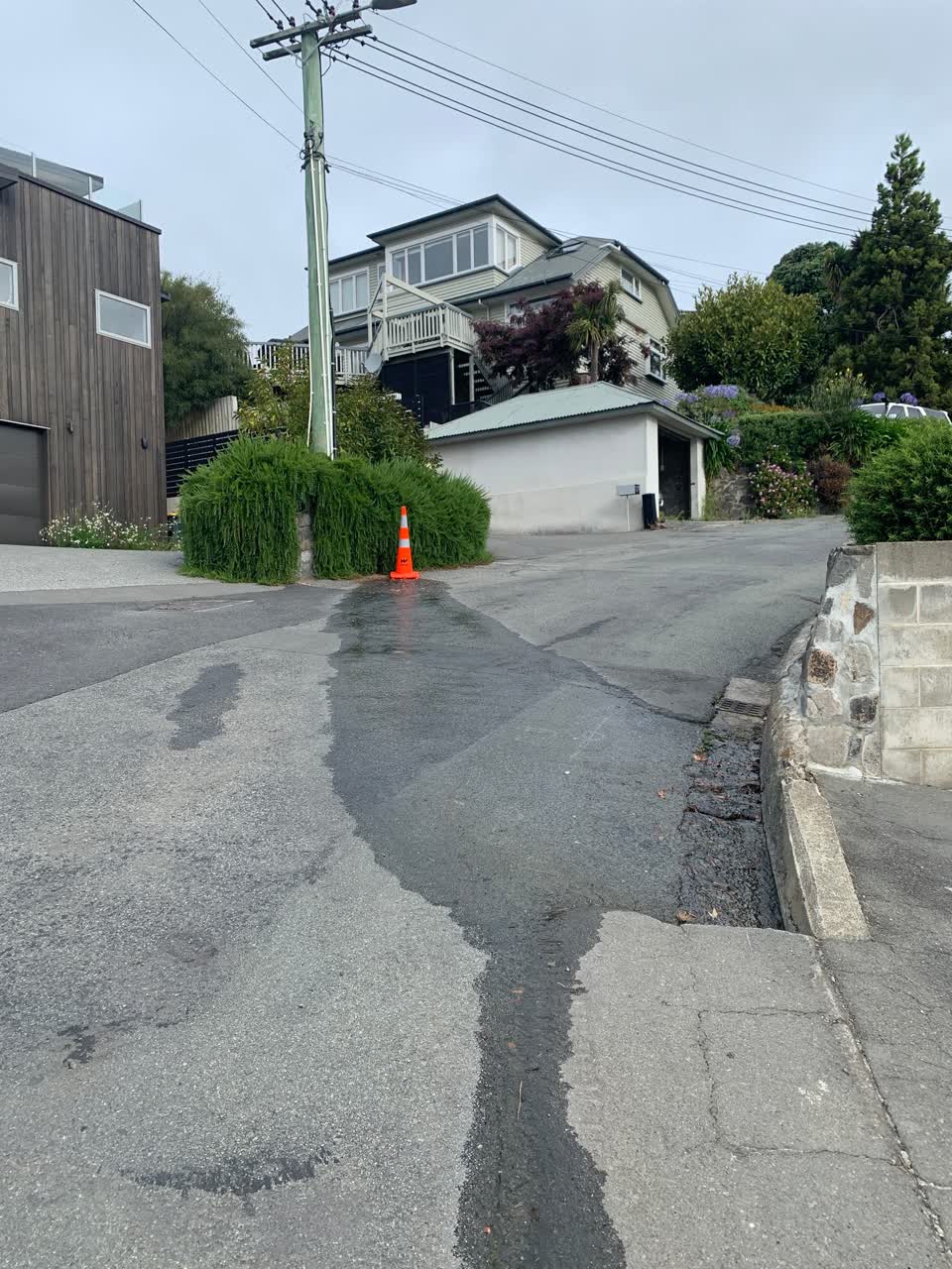 The photograph attached to this water leak report
