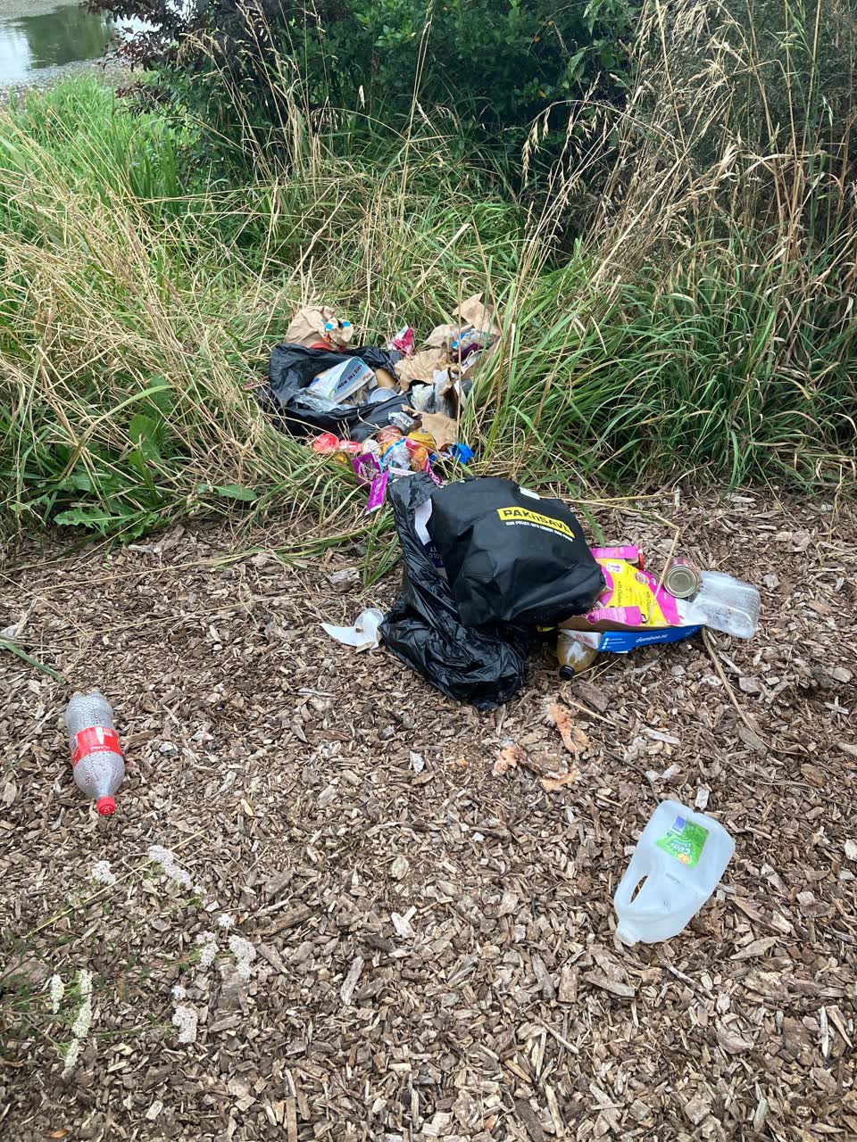 The photograph attached to this rubbish/recycling report