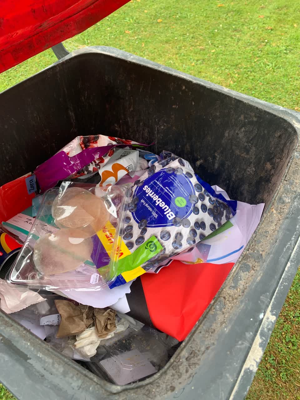 The photograph attached to this rubbish/recycling report