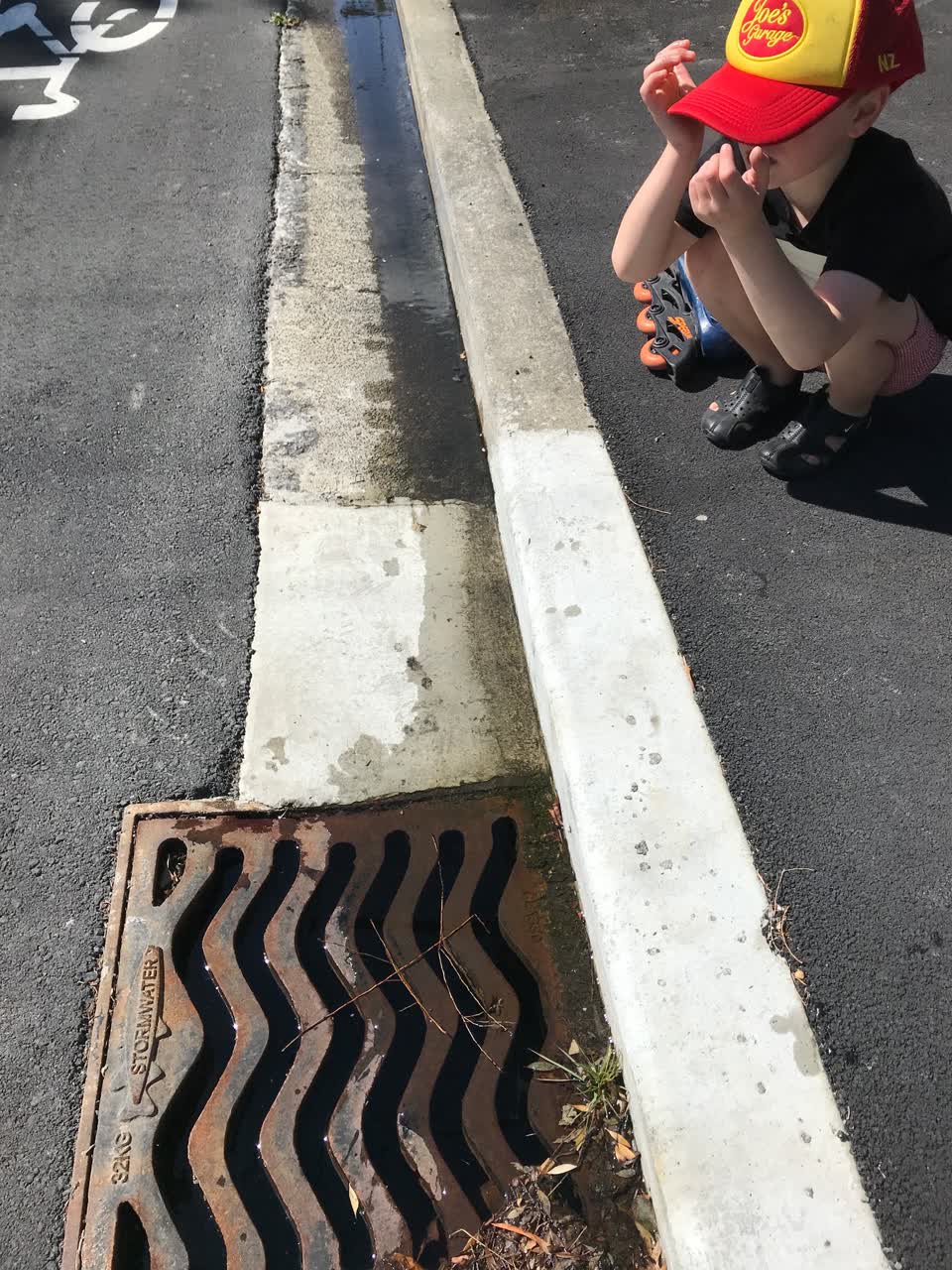 The photograph attached to this water leak report
