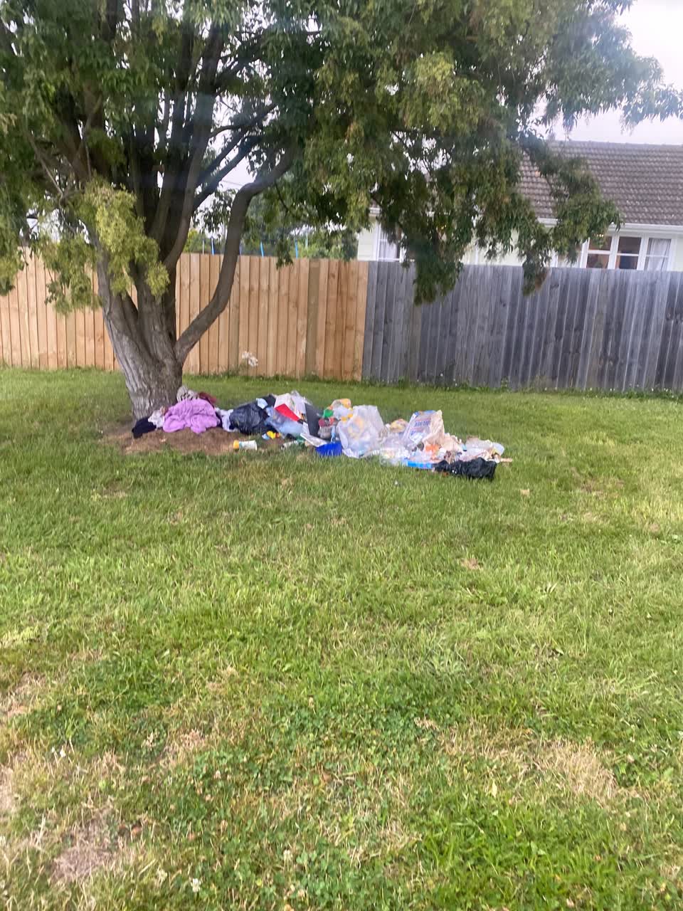 The photograph attached to this rubbish/recycling report