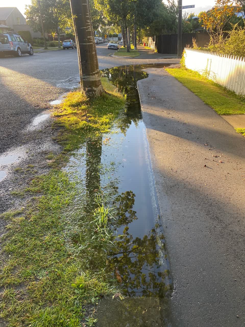The photograph attached to this flooding report