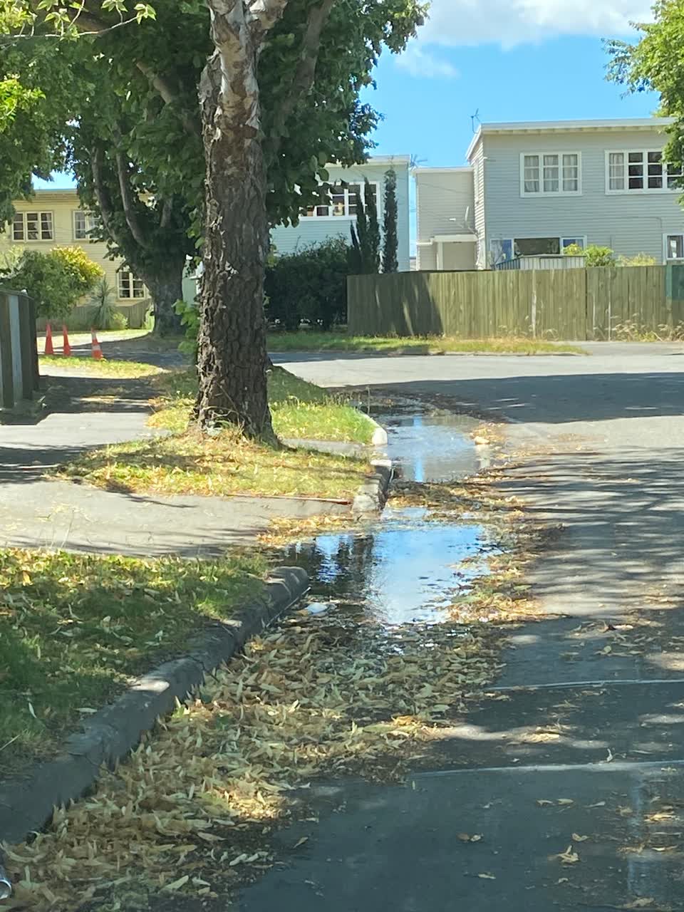 The photograph attached to this flooding report