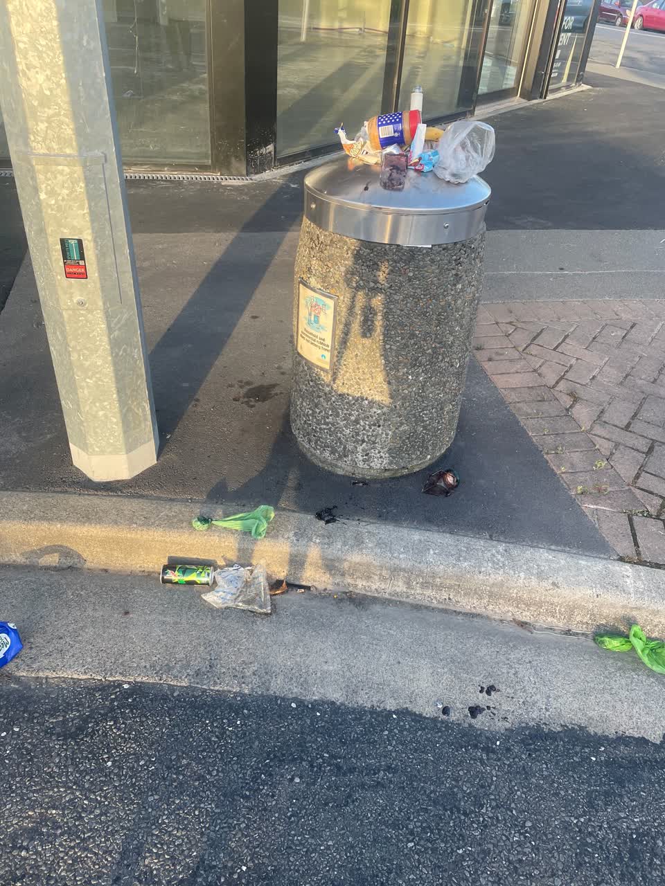 The photograph attached to this rubbish/recycling report