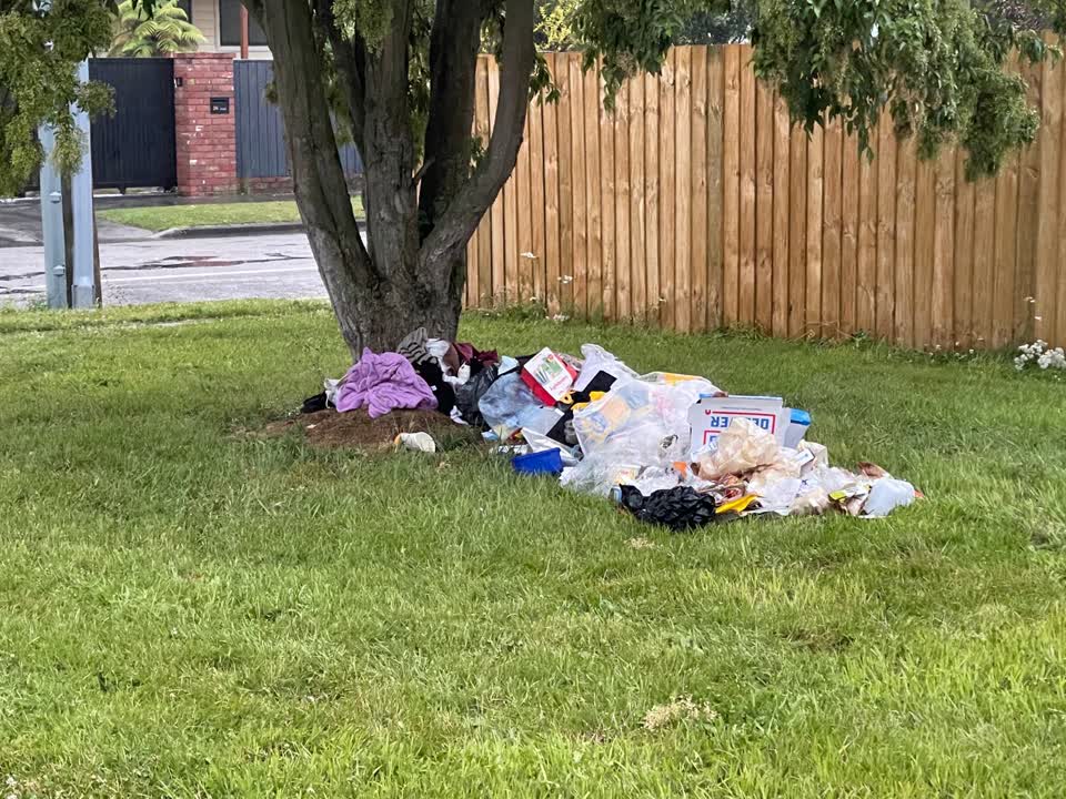 The photograph attached to this rubbish/recycling report